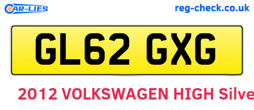 GL62GXG are the vehicle registration plates.