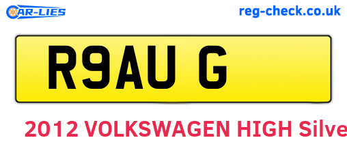 R9AUG are the vehicle registration plates.