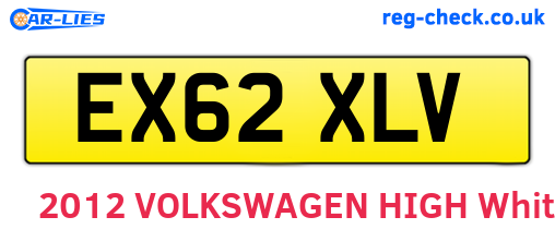 EX62XLV are the vehicle registration plates.