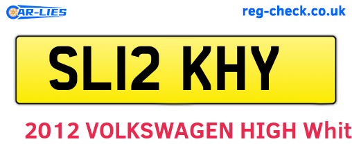 SL12KHY are the vehicle registration plates.