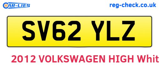 SV62YLZ are the vehicle registration plates.