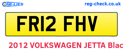 FR12FHV are the vehicle registration plates.