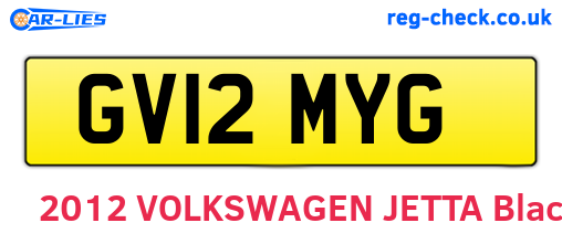 GV12MYG are the vehicle registration plates.