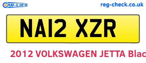 NA12XZR are the vehicle registration plates.