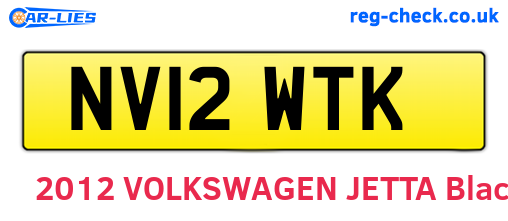 NV12WTK are the vehicle registration plates.