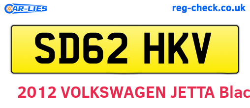 SD62HKV are the vehicle registration plates.
