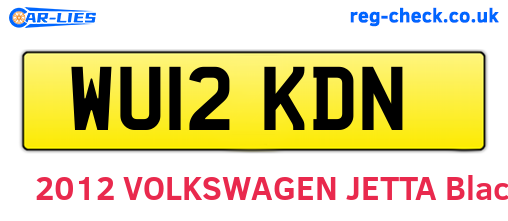 WU12KDN are the vehicle registration plates.
