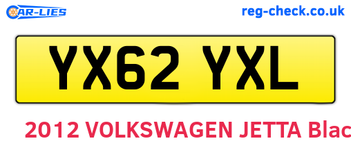 YX62YXL are the vehicle registration plates.