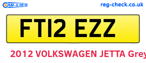 FT12EZZ are the vehicle registration plates.