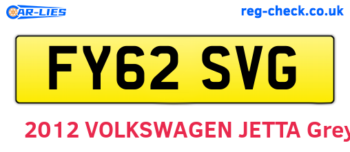 FY62SVG are the vehicle registration plates.
