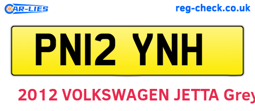 PN12YNH are the vehicle registration plates.
