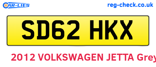 SD62HKX are the vehicle registration plates.