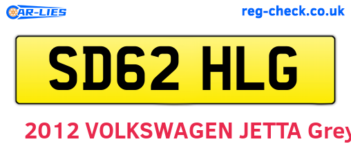 SD62HLG are the vehicle registration plates.