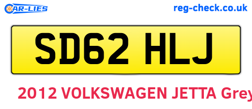 SD62HLJ are the vehicle registration plates.