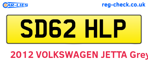 SD62HLP are the vehicle registration plates.