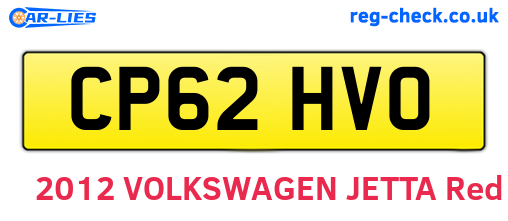 CP62HVO are the vehicle registration plates.