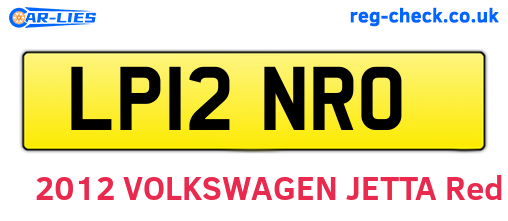 LP12NRO are the vehicle registration plates.