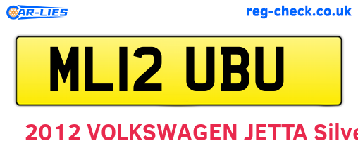 ML12UBU are the vehicle registration plates.