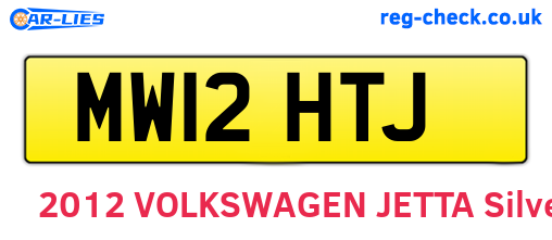 MW12HTJ are the vehicle registration plates.