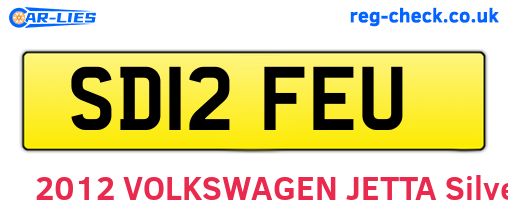 SD12FEU are the vehicle registration plates.