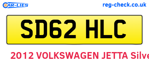 SD62HLC are the vehicle registration plates.