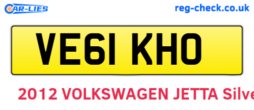 VE61KHO are the vehicle registration plates.