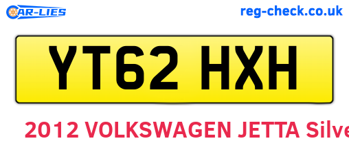 YT62HXH are the vehicle registration plates.