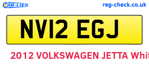 NV12EGJ are the vehicle registration plates.