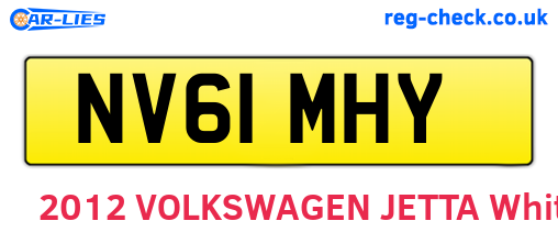 NV61MHY are the vehicle registration plates.