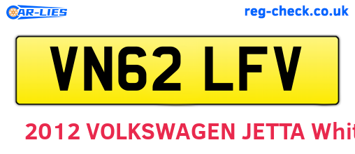 VN62LFV are the vehicle registration plates.