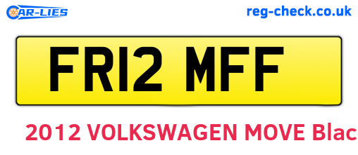 FR12MFF are the vehicle registration plates.