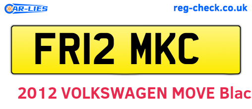 FR12MKC are the vehicle registration plates.