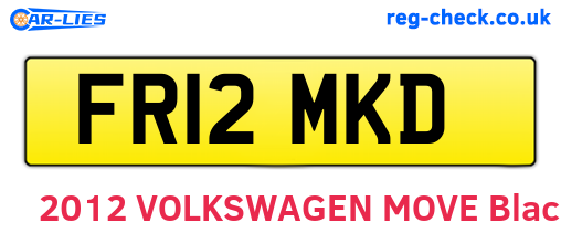 FR12MKD are the vehicle registration plates.