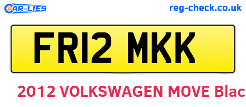 FR12MKK are the vehicle registration plates.