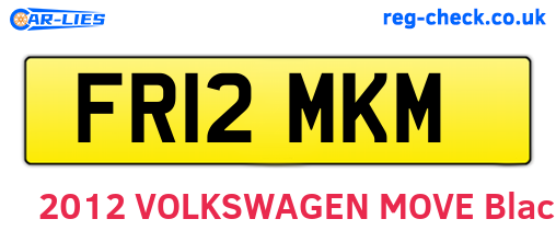 FR12MKM are the vehicle registration plates.
