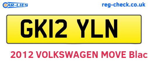 GK12YLN are the vehicle registration plates.
