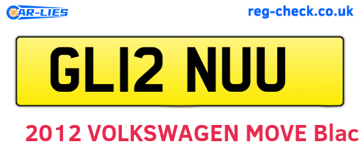GL12NUU are the vehicle registration plates.