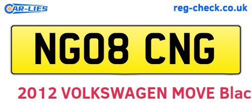 NG08CNG are the vehicle registration plates.