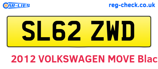 SL62ZWD are the vehicle registration plates.