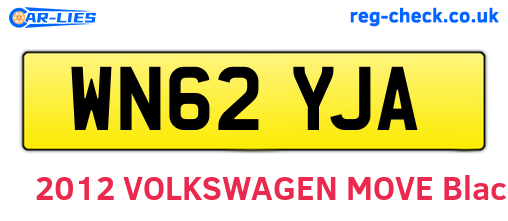 WN62YJA are the vehicle registration plates.