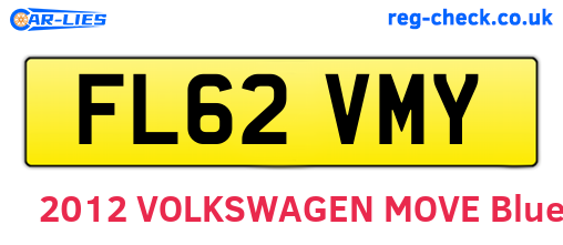 FL62VMY are the vehicle registration plates.