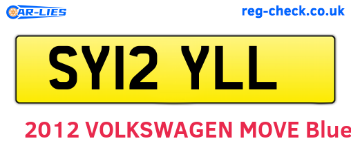 SY12YLL are the vehicle registration plates.