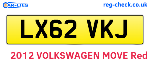 LX62VKJ are the vehicle registration plates.