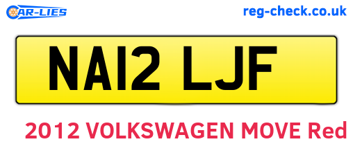 NA12LJF are the vehicle registration plates.