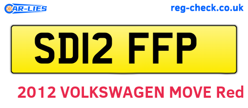 SD12FFP are the vehicle registration plates.