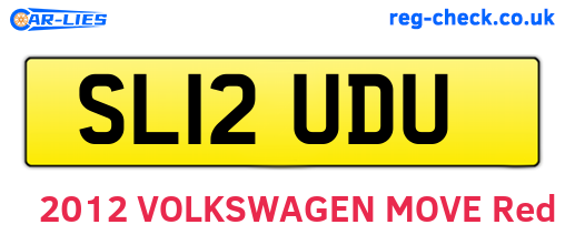 SL12UDU are the vehicle registration plates.