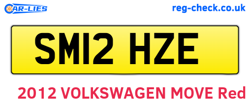 SM12HZE are the vehicle registration plates.