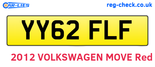 YY62FLF are the vehicle registration plates.