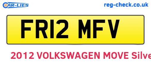 FR12MFV are the vehicle registration plates.