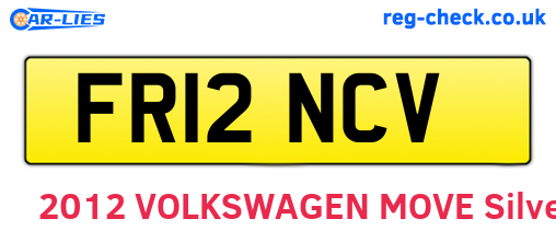 FR12NCV are the vehicle registration plates.
